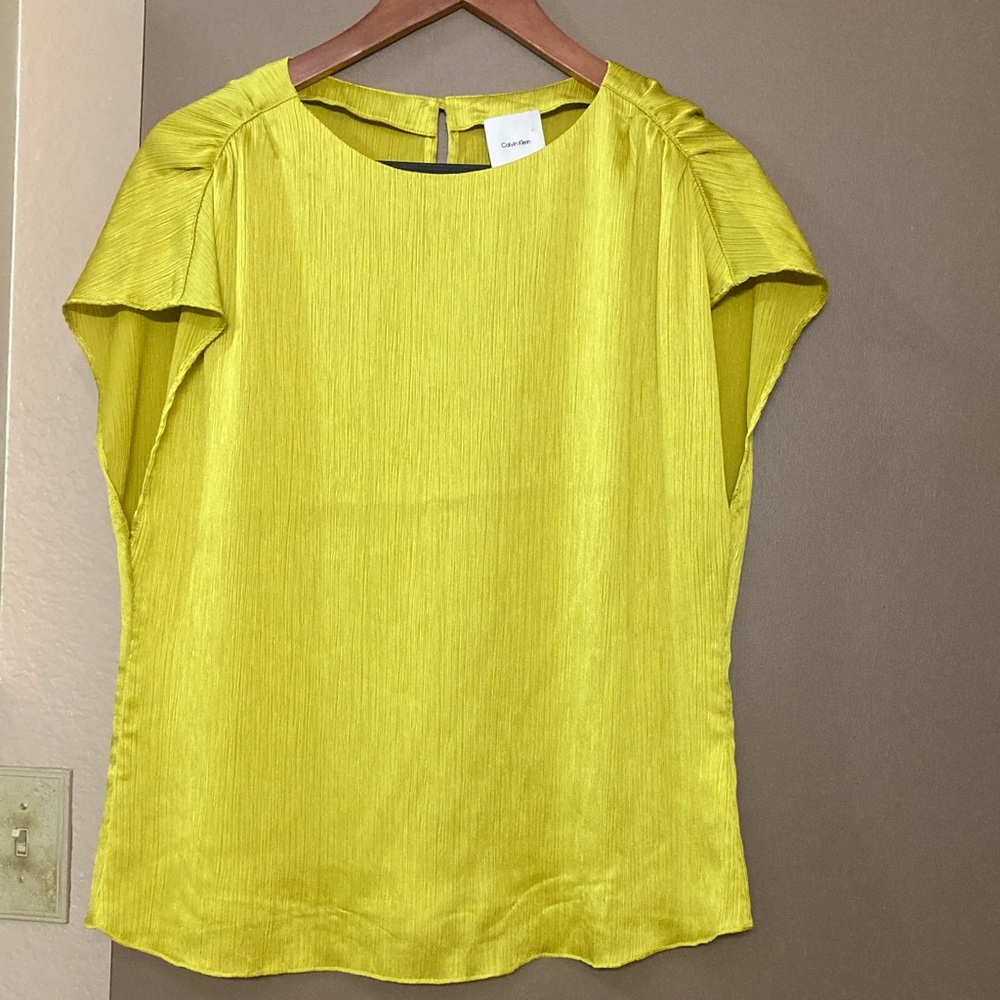 Calvin Klein Bright Yellow Blouse